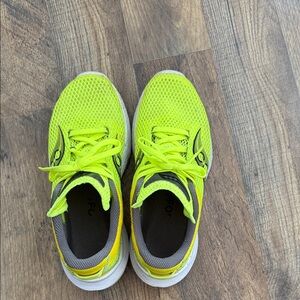 Neon Yellow Athletic Shoes